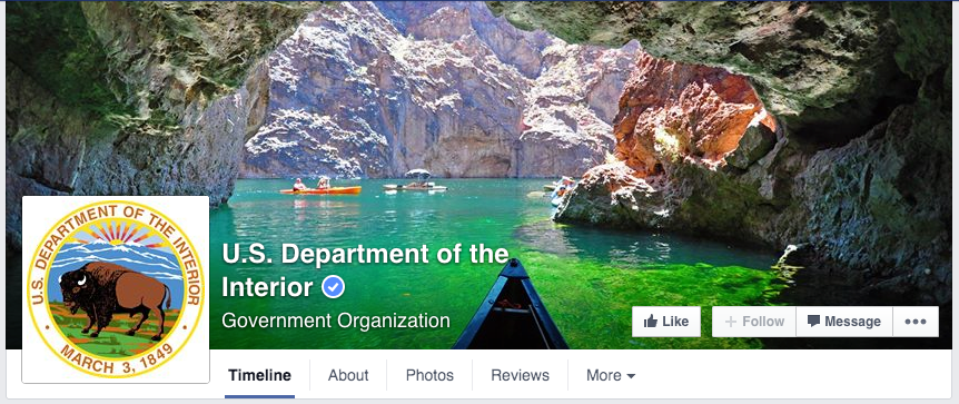 Department fo the Interior Facebook Cover