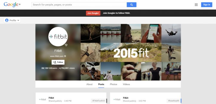 Google Plus - Fitbit