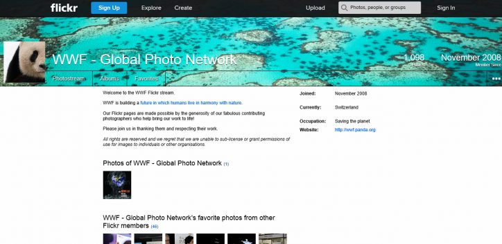 Flickr - WWF Profile