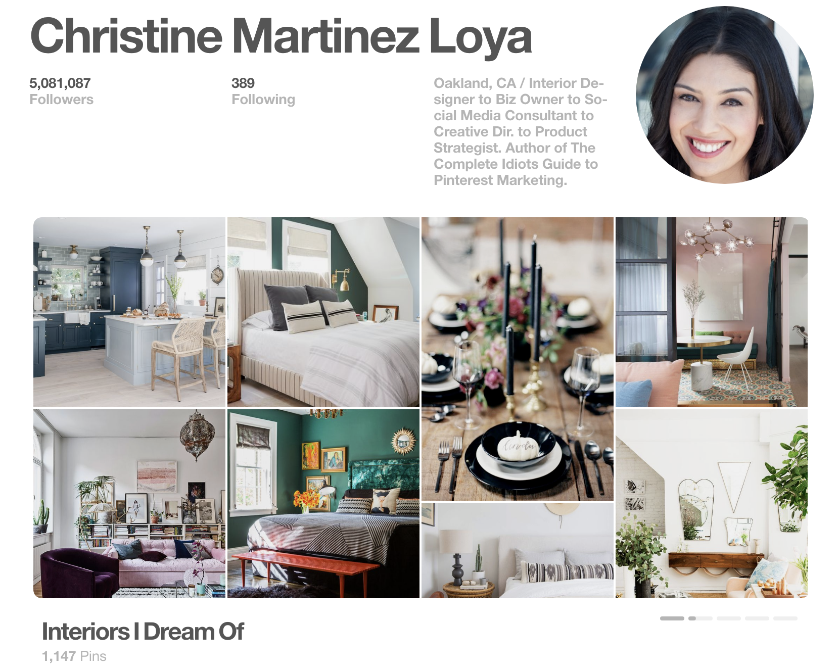 Pinterest Influencer Christine Martinez Loya